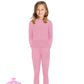 Girls 4-Piece Thermals Set | Long Sleeve Shirt and Pants Ages 1-16