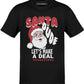 BROOKLYN VERTICAL Funny Christmas Santa Naughty Nice Holiday Short Sleeve Crew Neck T-Shirt | for Boys and Girls