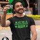 BROOKLYN VERTICAL St Patrick's Day Clover Lucky Charm Shenanigans Funny Short Sleeve Crew Neck T-Shirt| for Men and Women