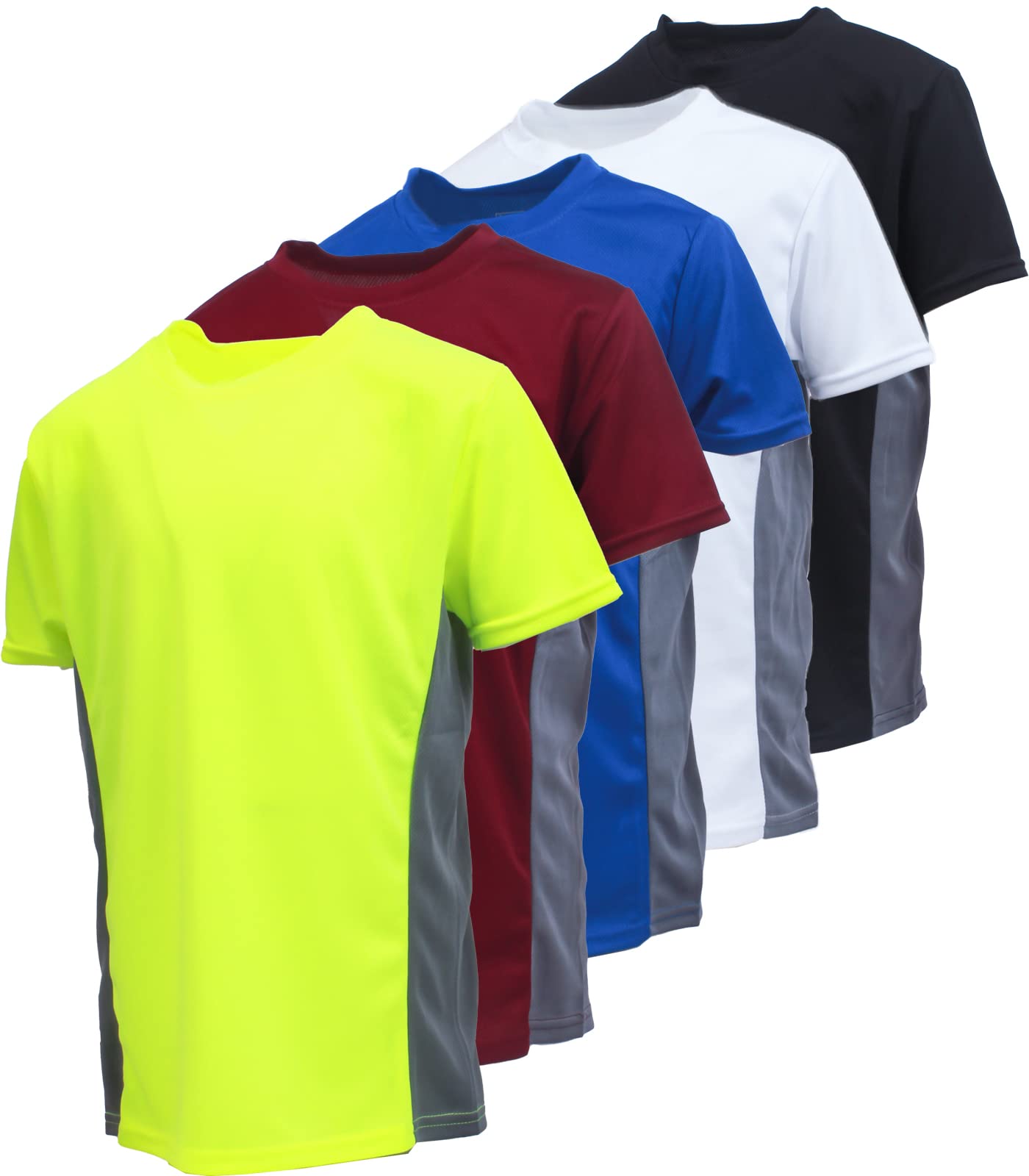 BROOKLYN VERTICAL Boy's 5-Pack Quick Dry Moisture Wicking Active