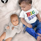 BROOKLYN VERTICAL 2Pack Big Brother T-Shirt Big Bro Announcement Promoted to Big Bro Everyday Wear|Toddler to Big Sizes