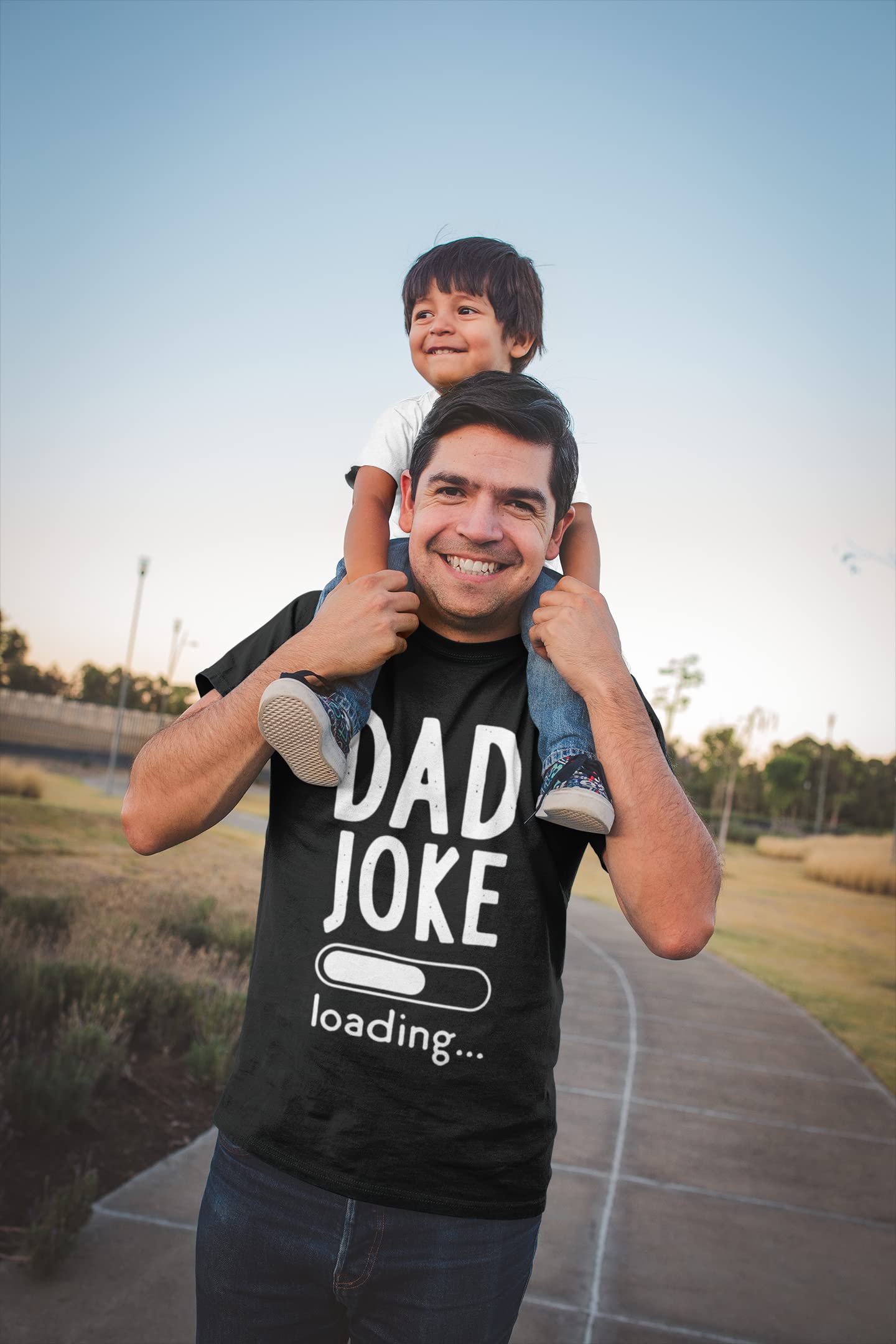 BROOKLYN VERTICAL Dad Joke Loading| Funny Sarcastic Dad Joke Father's Day Adult Humor Short Sleeve T-Shirt