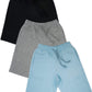 BROOKLYN VERTICAL Boys 3Pack Cotton French Terry Jogger Shorts with Drawstring and Pockets| Sports & Casual