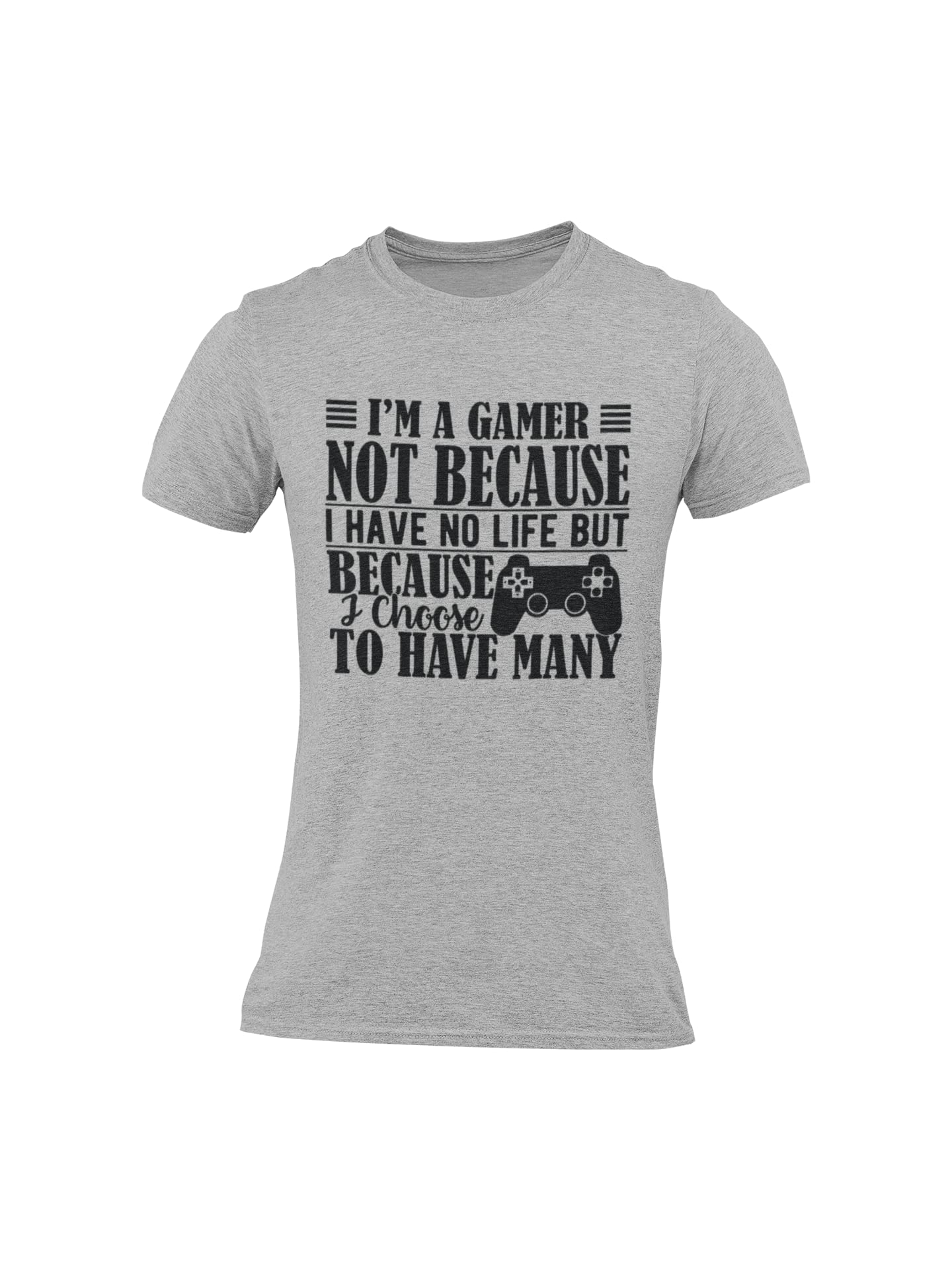 BROOKLYN VERTICAL I'm A Gamer | Funny Video Gamer Adult Humor Short Sleeve Crew Neck T-Shirt