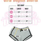 Girls 6-Pack Dolphin Shorts Cute Summer Beach Designs Comfy Cotton| Sizes 7/8-14/16