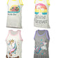 4-Pack Girls Sleeveless Tank Tops Cute Designs Summer Heat Friendly |Sizes 4-16
