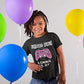 Birthday Girl Short Sleeve Crew Neck T-Shirt with Chest Print| Sizes S-XL
