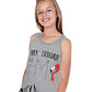 MISS POPULAR 5-Pack Girls Sleeveless Tank Tops with Tie Front Cute Designs Summer Heat Friendly |Sizes 4-16