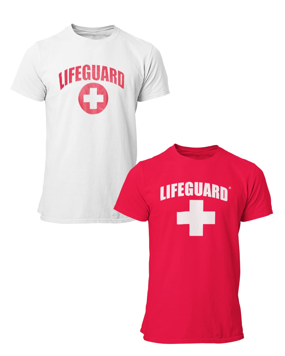 LIFEGUARD Officially Licensed 2-Pack Short Sleeve Crew Neck T-Shirt for Men Women Unisex Tee