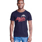 BROOKLYN VERTICAL Mens Baseball Sports Fan Short Sleeve T-Shirt with Chest Print| New York, Atlanta, St. Louis, Los Angeles