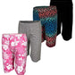 MISS POPULAR 4-Pack Girls Biker Shorts Soft Comfortable Cotton Spandex Elastic Waistband Cute Designs Sizes 4-16