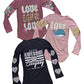 MISS POPULAR Girls Multi-Pack Long Sleeve T-Shirt with Chest and Sleeve Print | Cute Fashion Prints for Girls Size 4-16…