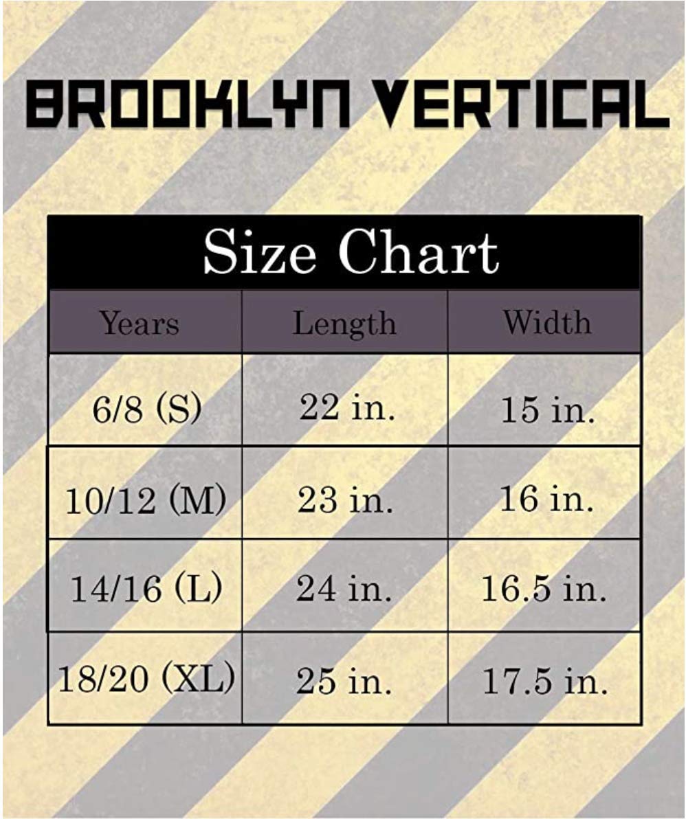 BROOKLYN VERTICAL 2-Pack Boys Short Sleeve Crew Neck T-Shirt with Chest Print | Soft Cotton Graphic Tees Sizes 6-20