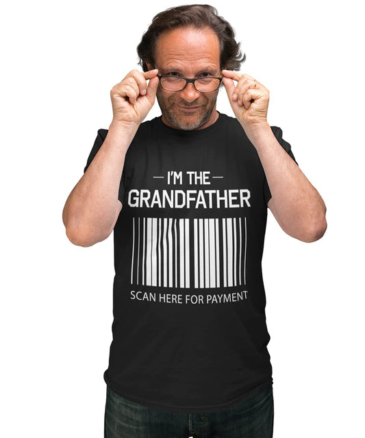 BROOKLYN VERTICAL Funny Father Uncle Grandfather Short Sleeve Crew Neck T-Shirt | Scan Here for Payment