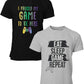 2-Pack Mens Video Gamer Gaming Short Sleeve Crew Neck T-Shirt| Soft Cotton Graphic Tees Sizes S-XL