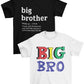 BROOKLYN VERTICAL 2Pack Big Brother T-Shirt Big Bro Announcement Promoted to Big Bro Everyday Wear|Toddler to Big Sizes