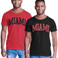 BROOKLYN VERTICAL 2-Pack Mens Basketball Short Sleeve T-Shirt with Chest Print| Miami, Denver, Boston, Los Angeles LA