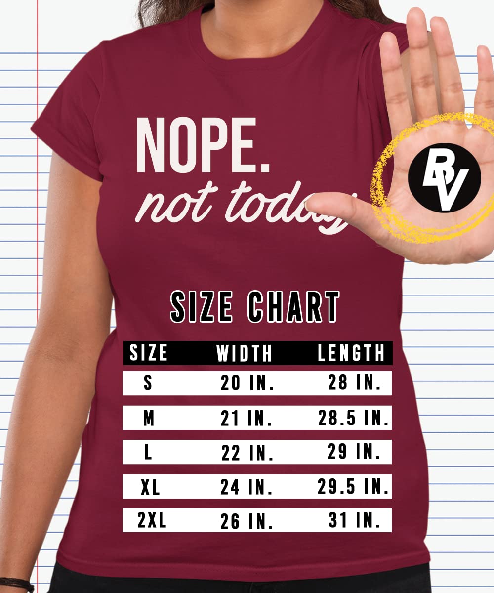 Nope Not Today Women's Cute Funny Short Sleeve Cotton T-Shirt
