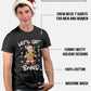 BROOKLYN VERTICAL Funny Christmas Santa Naughty Nice Holiday Short Sleeve Crew Neck T-Shirt | for Men and Women