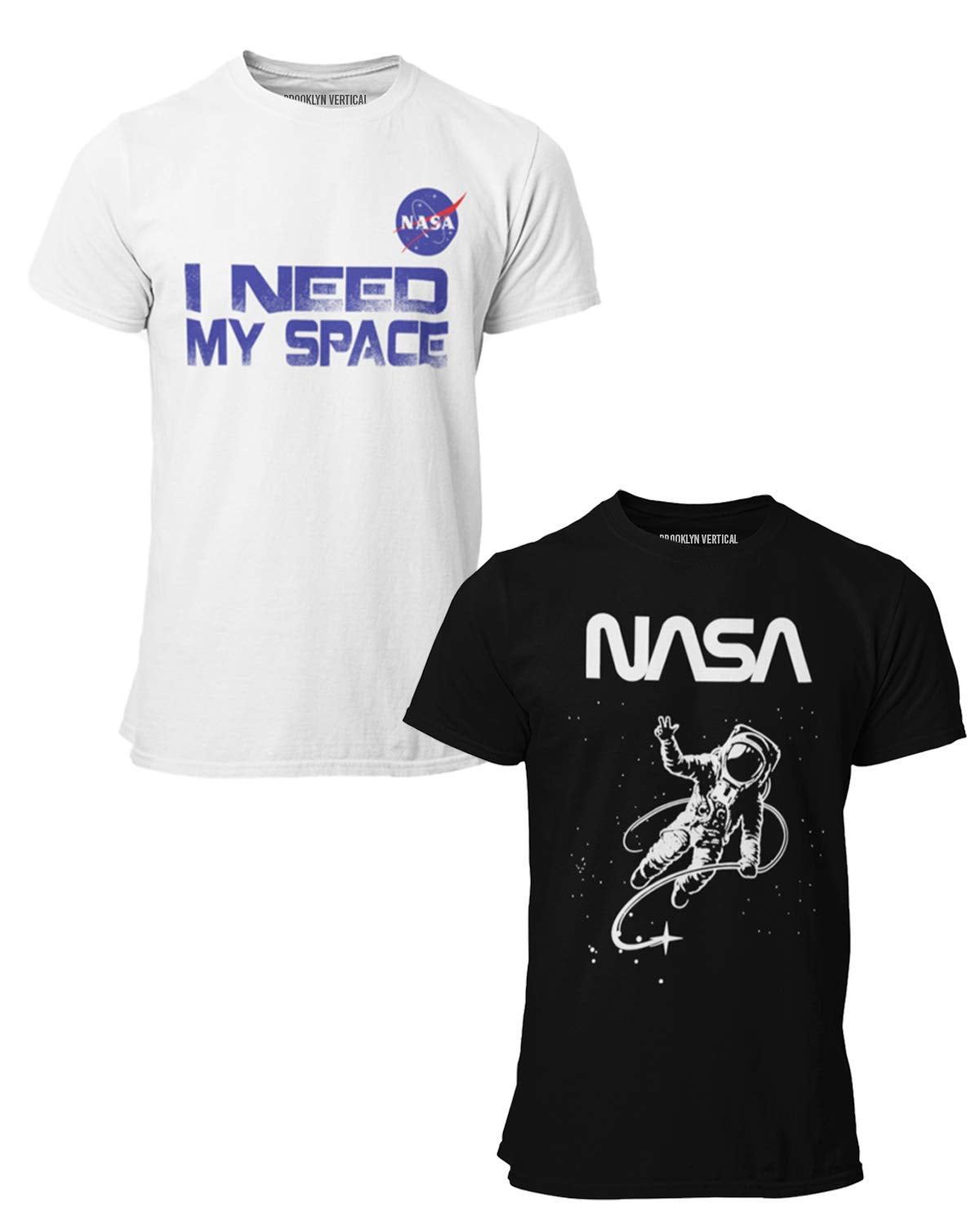 BROOKLYN VERTICAL 2-Pack NASA Print Outer Space Rocket Ship