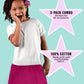 MISS POPULAR Girls 3-Pack Skirt Sets Soft Cotton Cute Comfortable | Sizes 4-16
