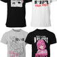 4-Pack Anime Japanese Art Short Sleeve Printed T-Shirts for Boys and Girls Ages 6 to 20| Size S-XL