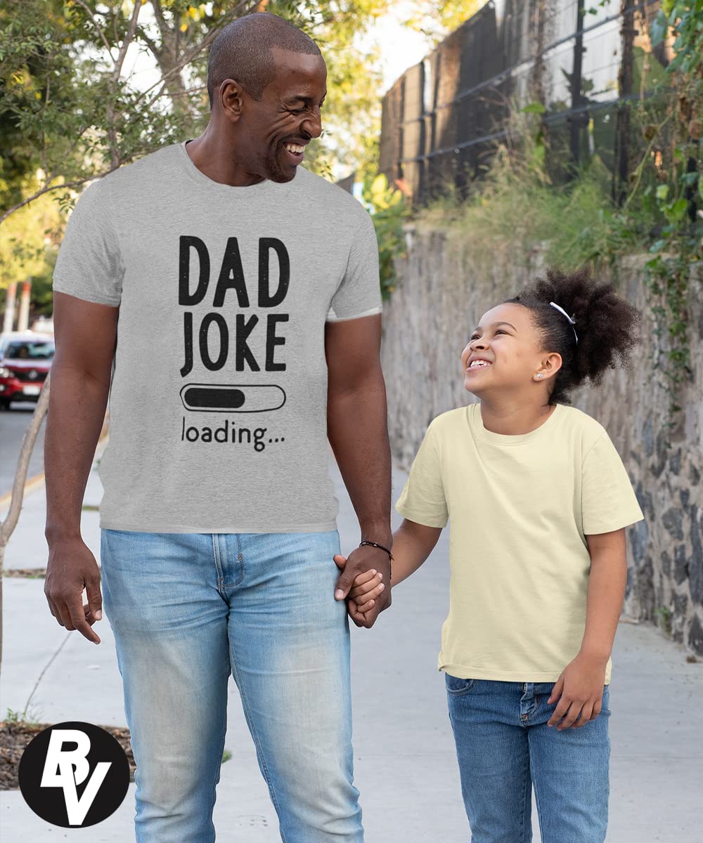 BROOKLYN VERTICAL Dad Joke Loading| Funny Sarcastic Dad Joke Father's Day Adult Humor Short Sleeve T-Shirt