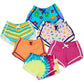 Girls 6-Pack Dolphin Shorts Cute Summer Beach Designs Comfy Cotton| Sizes 7/8-14/16