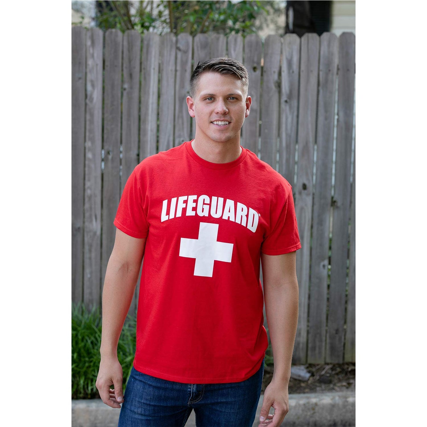 LIFEGUARD Officially Licensed 2-Pack Short Sleeve Crew Neck T-Shirt for Men Women Unisex Tee