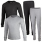 Boys 4-Piece Thermals Set | Long Sleeve Shirt, Pants Ages 1-16